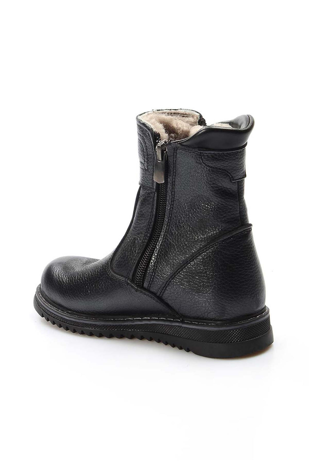 FST Genuine Leather Fur-lined Unisex Kids Classic Boot 770KFA202 Black - Bossier City