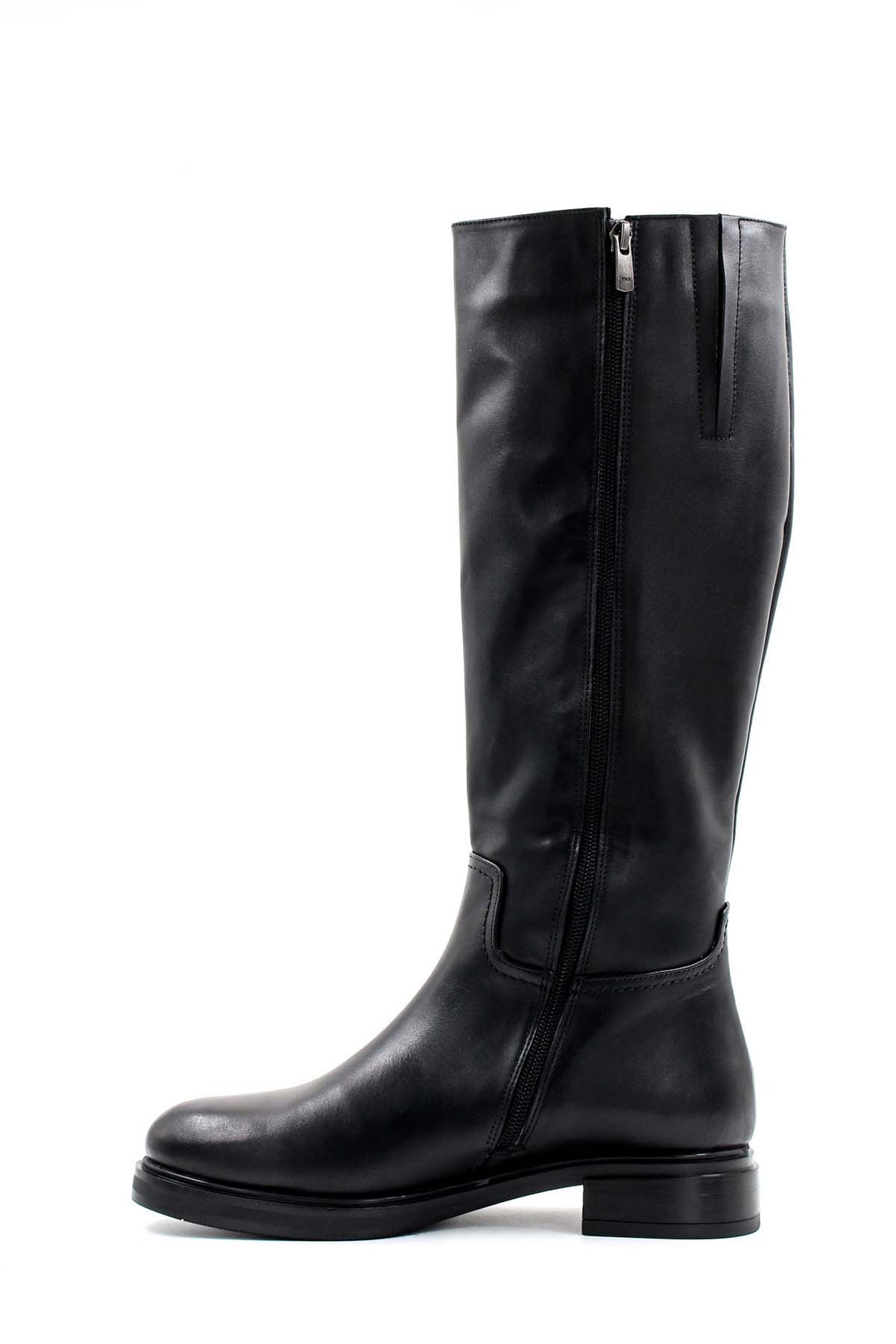 FST Genuine Leather Fur-Lined Women's Knee-High Boots 010YZA8179 Black - Lake Elsinore