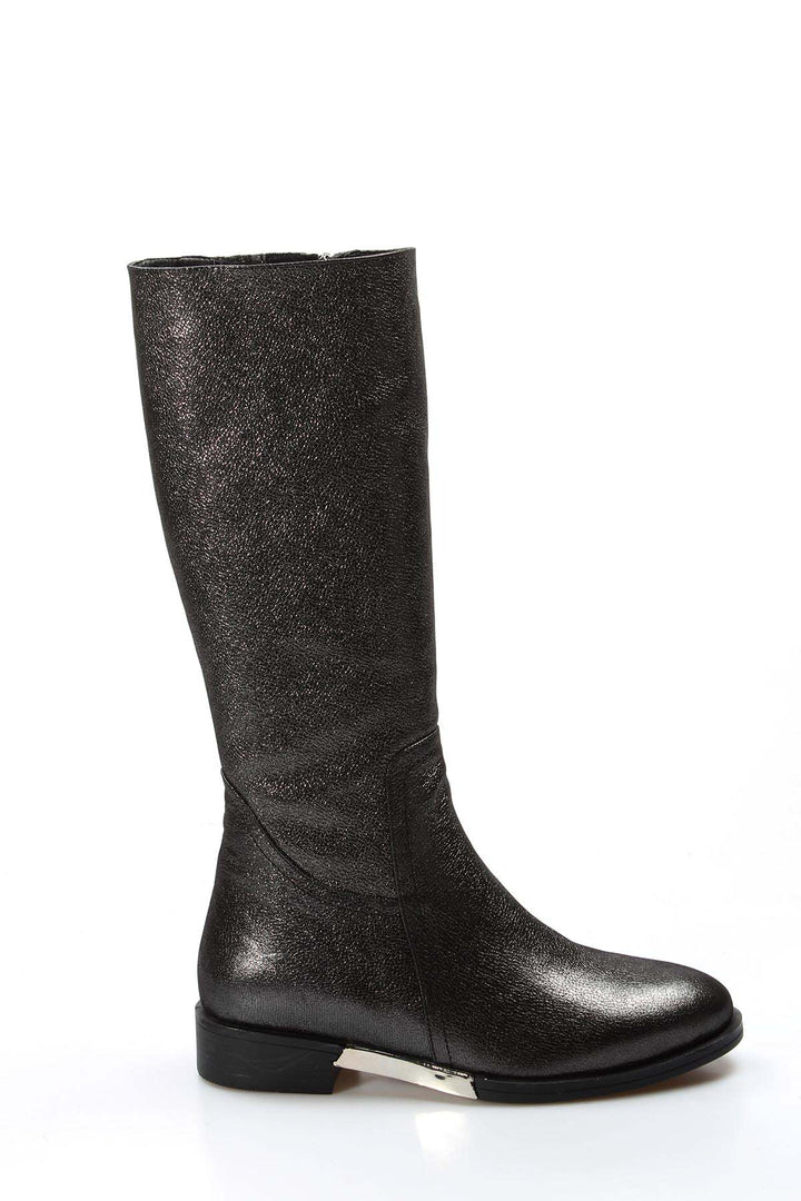 FST Genuine Leather Fur-Lined Women's Classic Boots 064KZA1001 Steel Satin - Leesburg