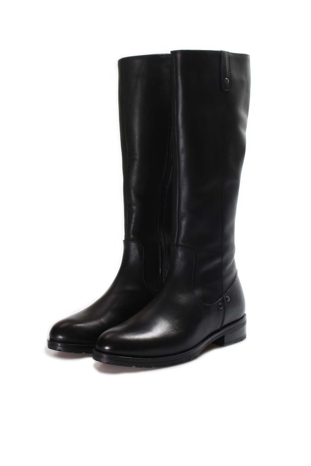 FST Genuine Leather Fur-Lined Women's Classic Boots 757KZA21076 Black - Pombal