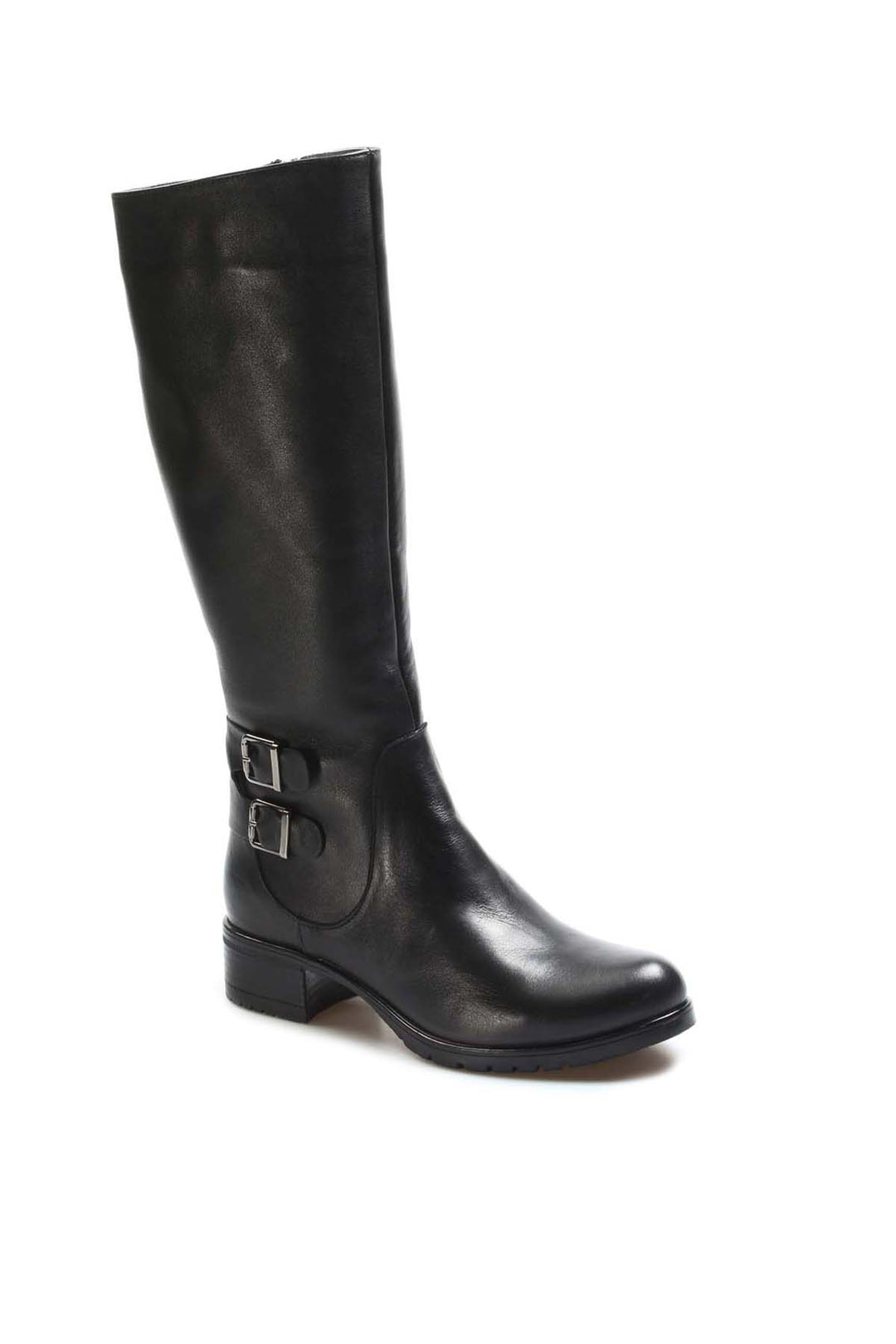 FST Genuine Leather Fur-Lined Women's Classic Boots 757KZA5111 Black - Meudon