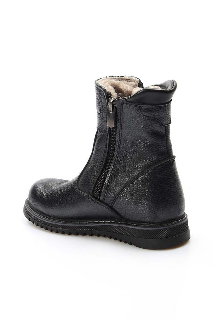 FST Genuine Leather Fur-lined Unisex Kids Classic Boot 770KPA202 Black - Gllogovc