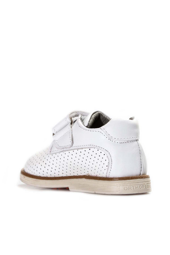 FST Genuine Leather Unisex Kids Casual Shoes 006PA23 White - Zaandam