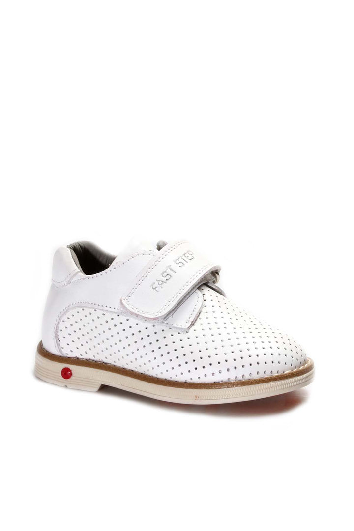 FST Genuine Leather Unisex Kids Casual Shoes 006PA23 White - Zaandam