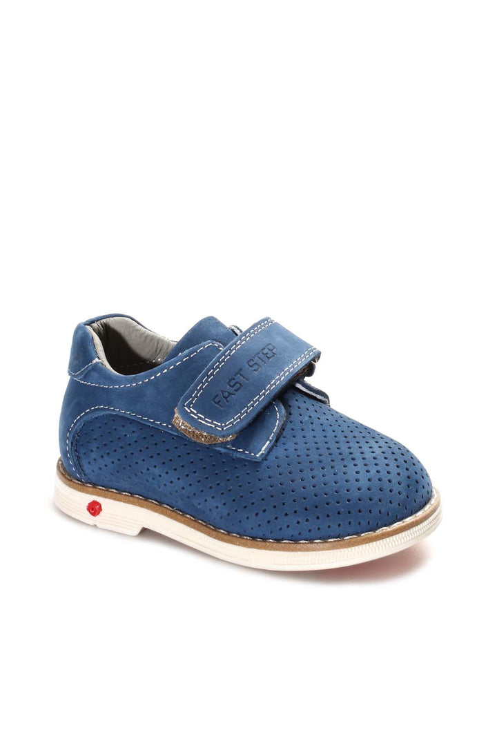 FST Genuine Leather Unisex Kids Casual Shoes 006PA23 Blue Nubuck - Pembroke Pines