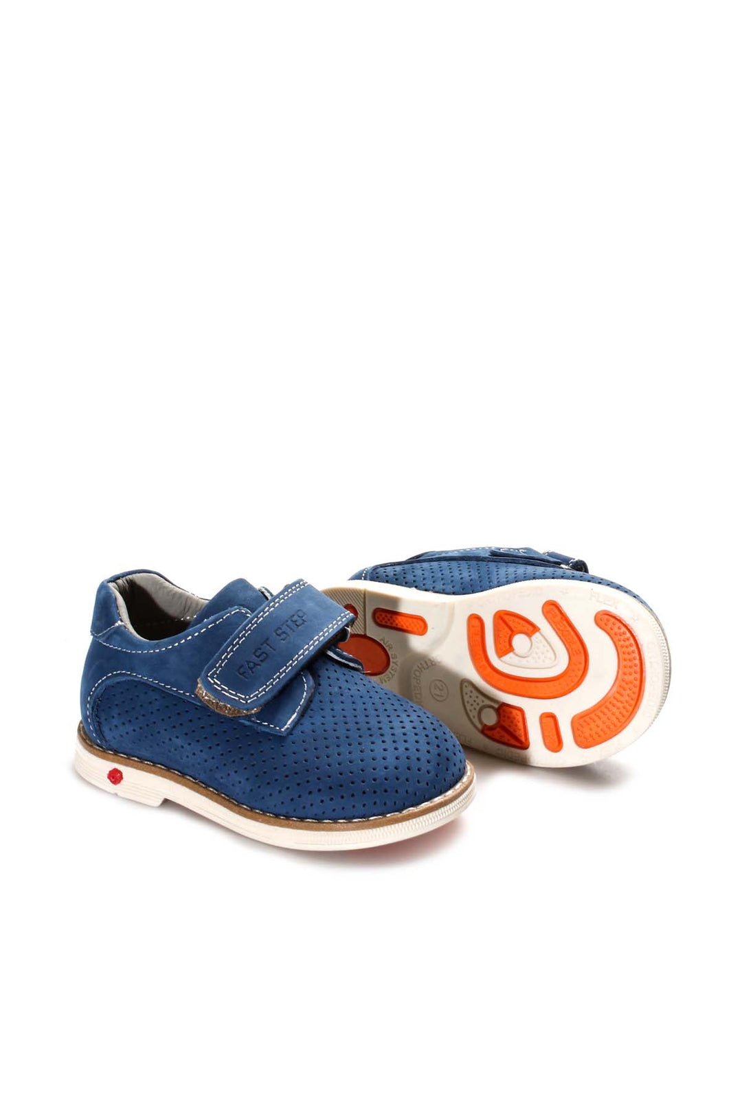 FST Genuine Leather Unisex Kids Casual Shoes 006PA23 Blue Nubuck - Pembroke Pines