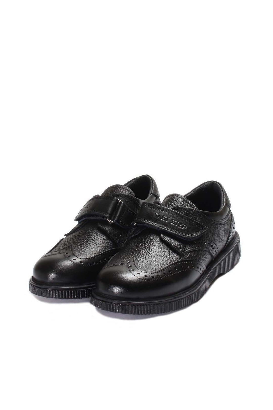 FST Genuine Leather Unisex Kids Casual Shoes 006XA914 Black - Wolverhampton