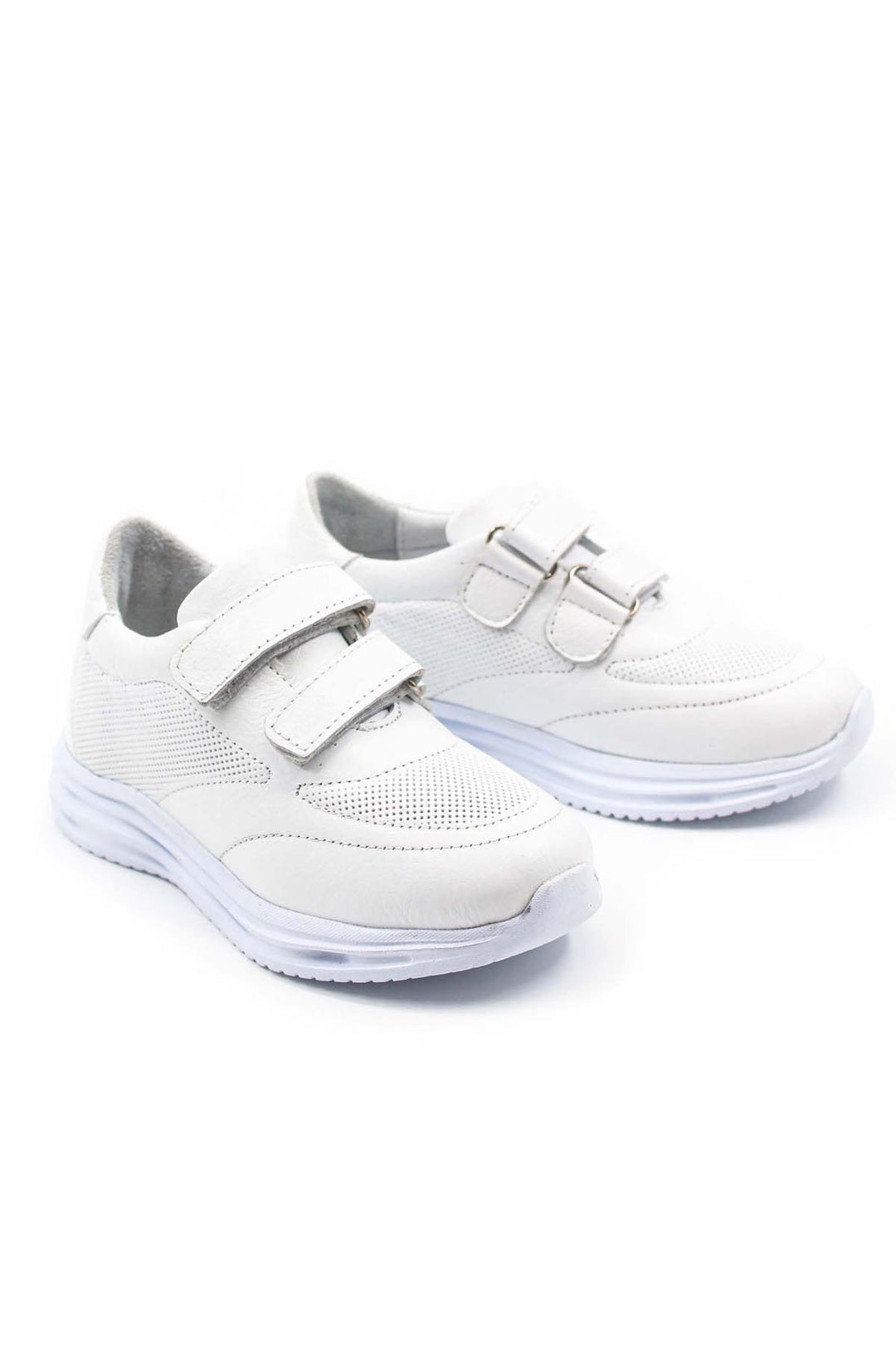 FST Genuine Leather Unisex Kids Casual Shoes 156XCA4009 White - Arlington Heights