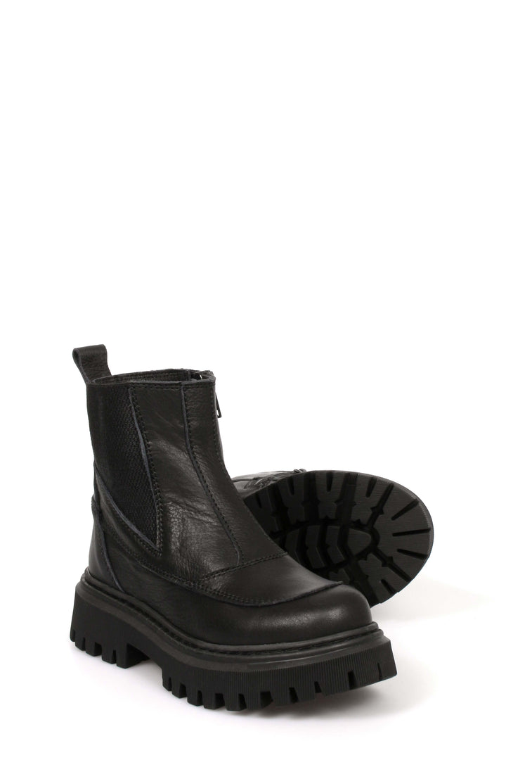 FST Genuine Leather Unisex Kids Classic Boot 612SFA7831 Black - Welwyn Garden City