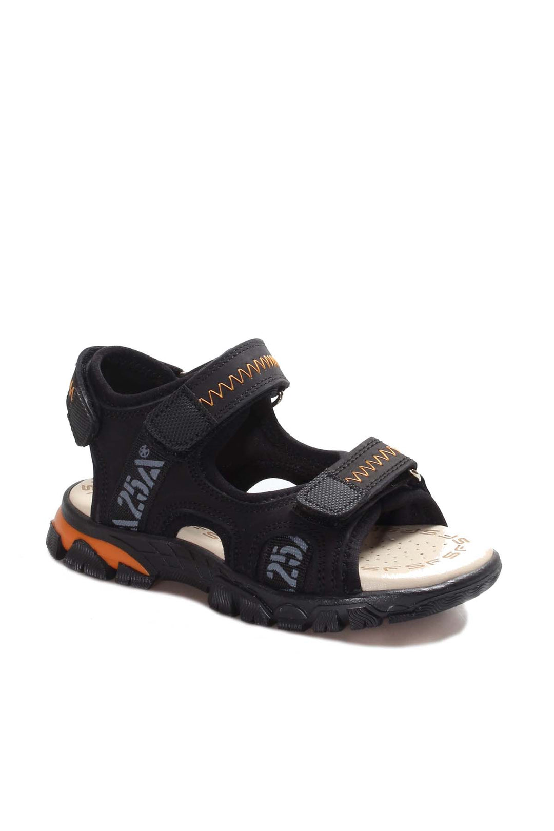 FST Genuine Leather Unisex Kids Classic Sandal 574XCA1005 Black - Maladzyechna