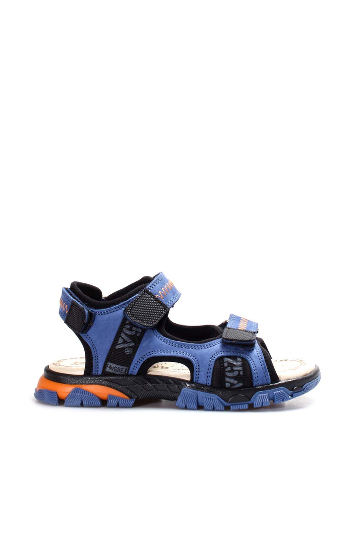 FST Genuine Leather Unisex Kids Classic Sandal 574XCA1005 Blue - Andover