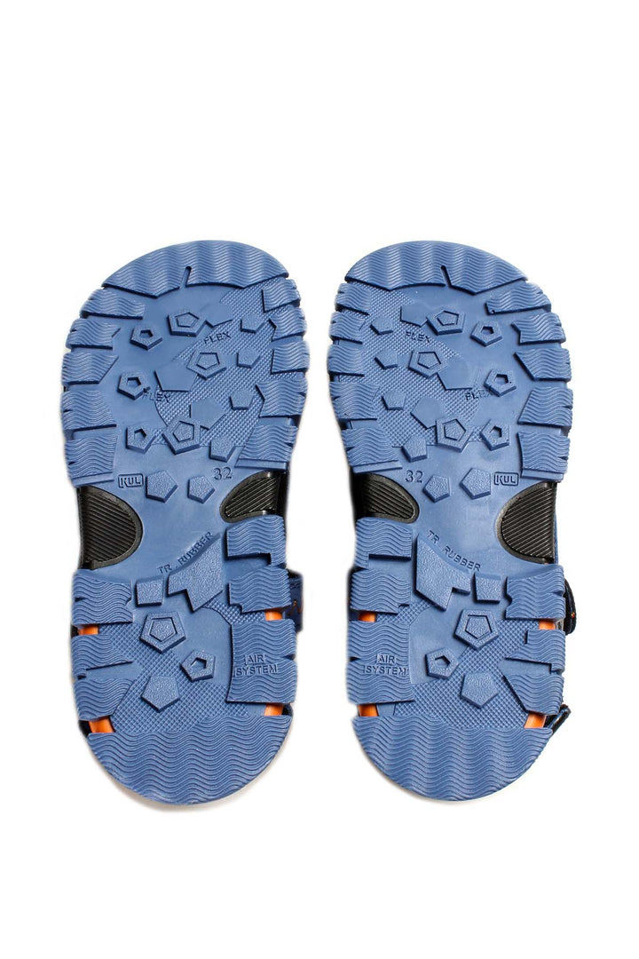 FST Genuine Leather Unisex Kids Classic Sandal 574XCA1005 Blue - Andover