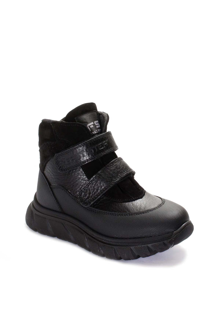 FST Genuine Leather Unisex Kids' Sports Boot 574SXCA928 Black - Randallstown