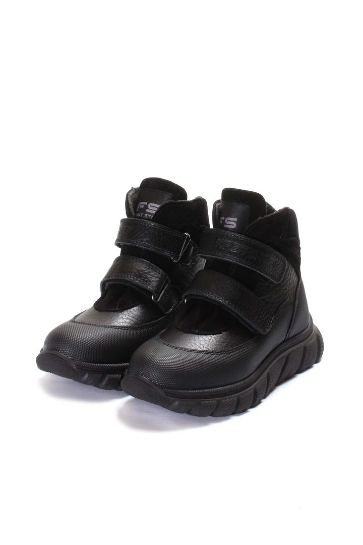 FST Genuine Leather Unisex Kids' Sports Boot 574SXCA928 Black - Randallstown