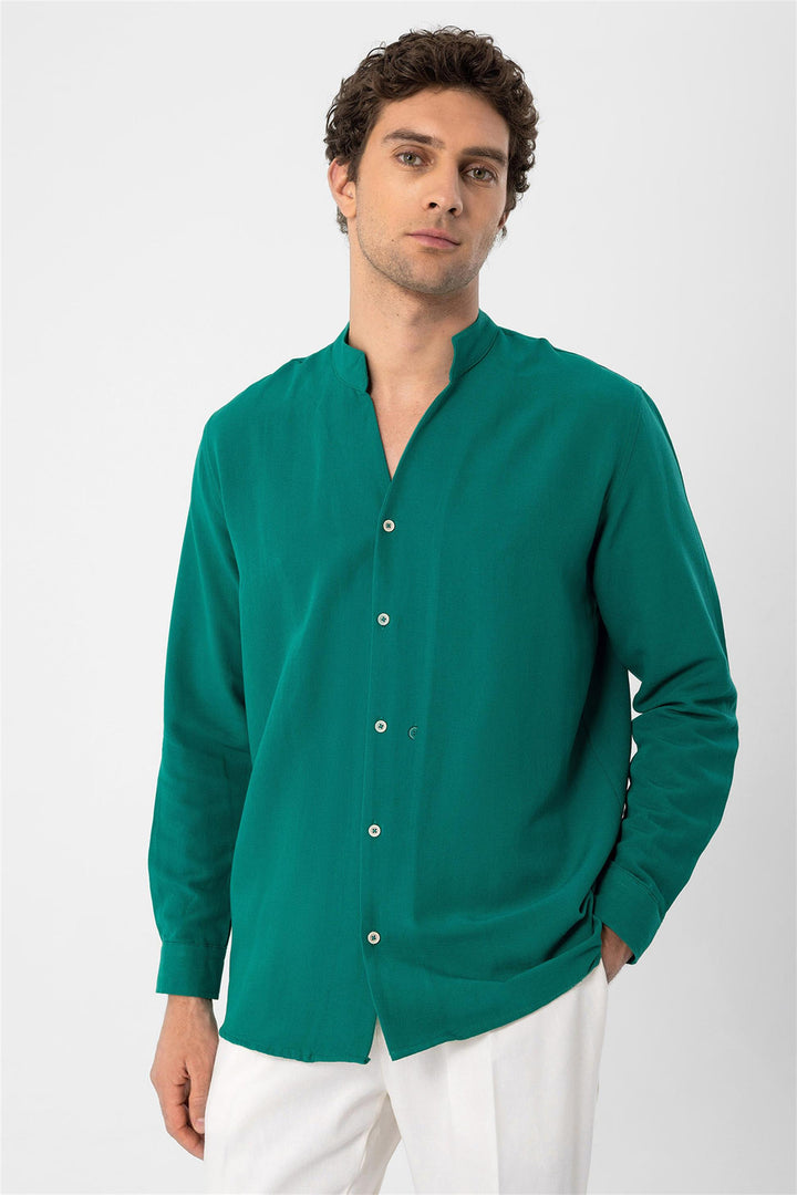 ANT Judge Collar Long Sleeve Men's Shirt - Wildwood