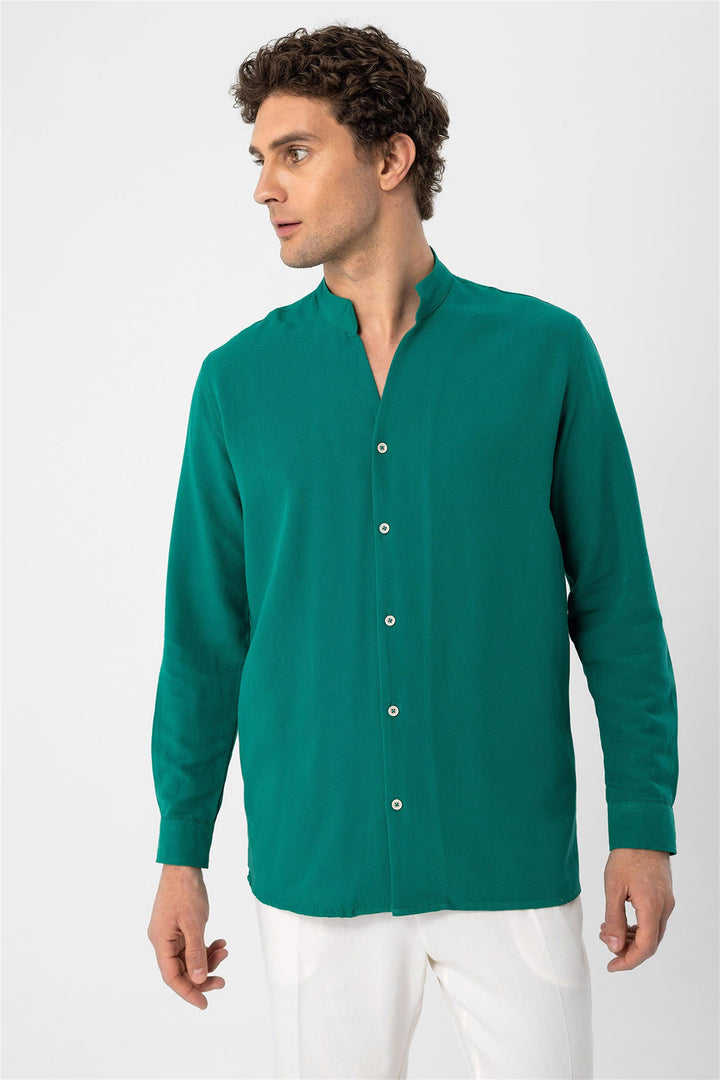 ANT Judge Collar Long Sleeve Men's Shirt - Wildwood