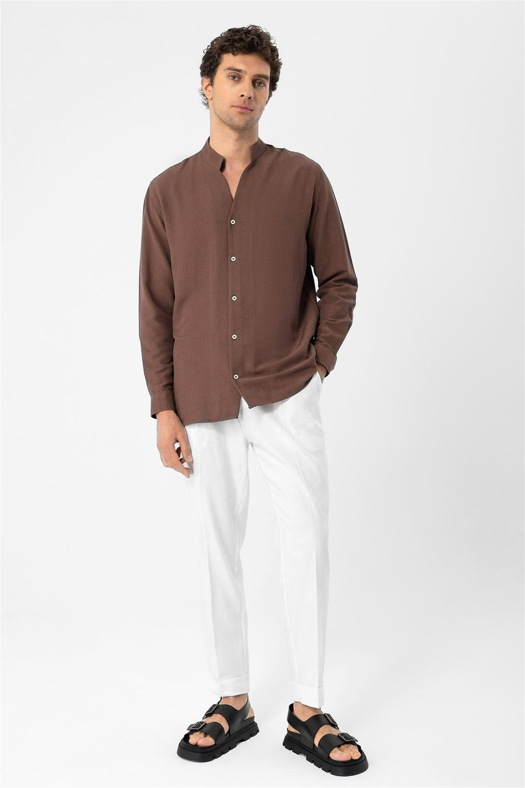 ANT Judge Collar Long Sleeve Men's Shirt - Comalcalco