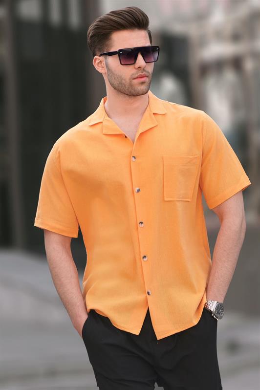 MDX Mustard Basic Short Sleeve Men's Shirt 5598 - Tracy