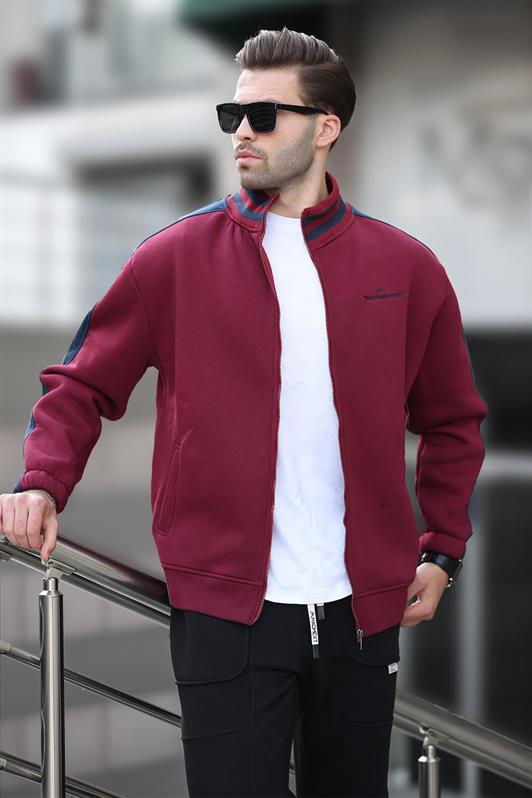 MDX Burgundy Half Fisherman воротник на молнии