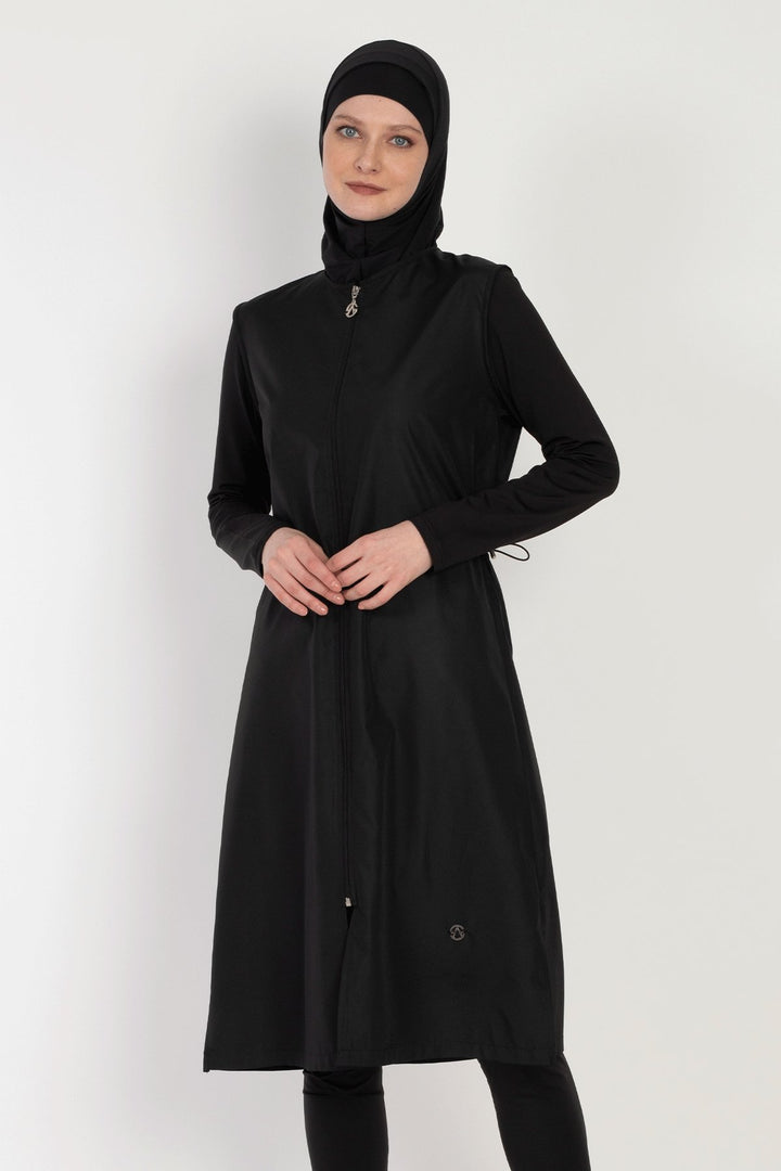 MDS Women 6045A Black Burkini - Tecoanapa