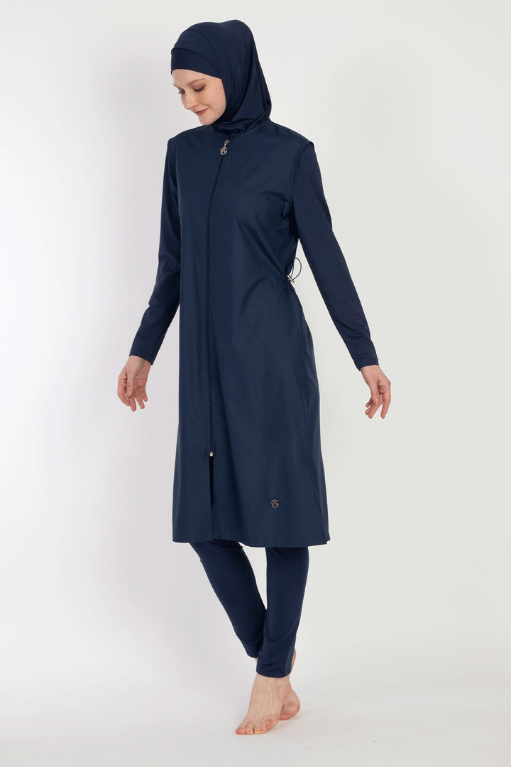 MDS Women 6045A Dark Blue Burkini - Greenville