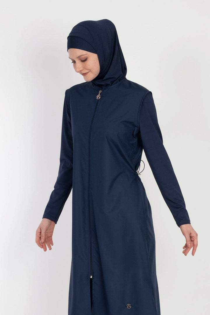 MDS Women 6045A Dark Blue Burkini - Greenville