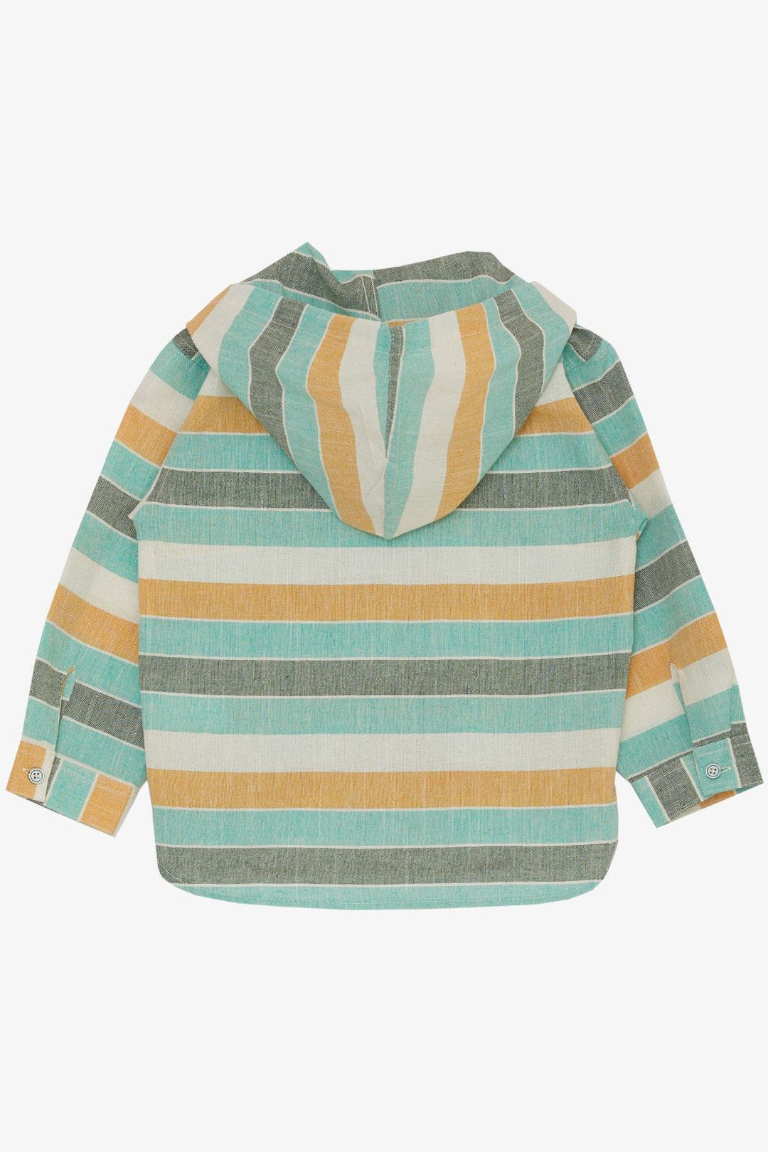 BRE Jack Lions Boys' Hooded Shirt with Zippered Pocket 1.5-5 Years, Aqua Green - Ílion