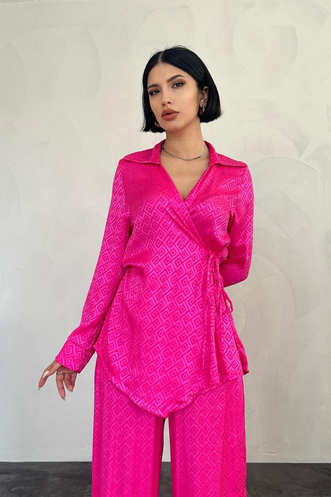 ELS Embroidered Lace Set - Fuchsia - Novomoskovsk