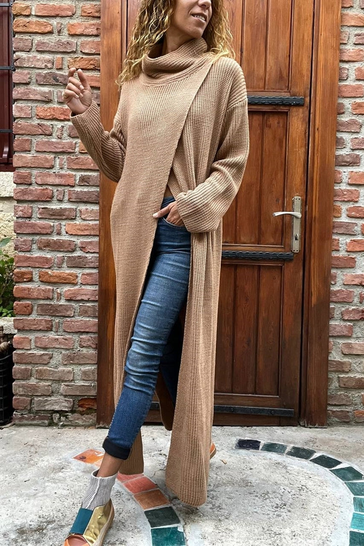 GNS Woman Bronze Slit Low Long Poncho платье CCK95007 - Вудбридж