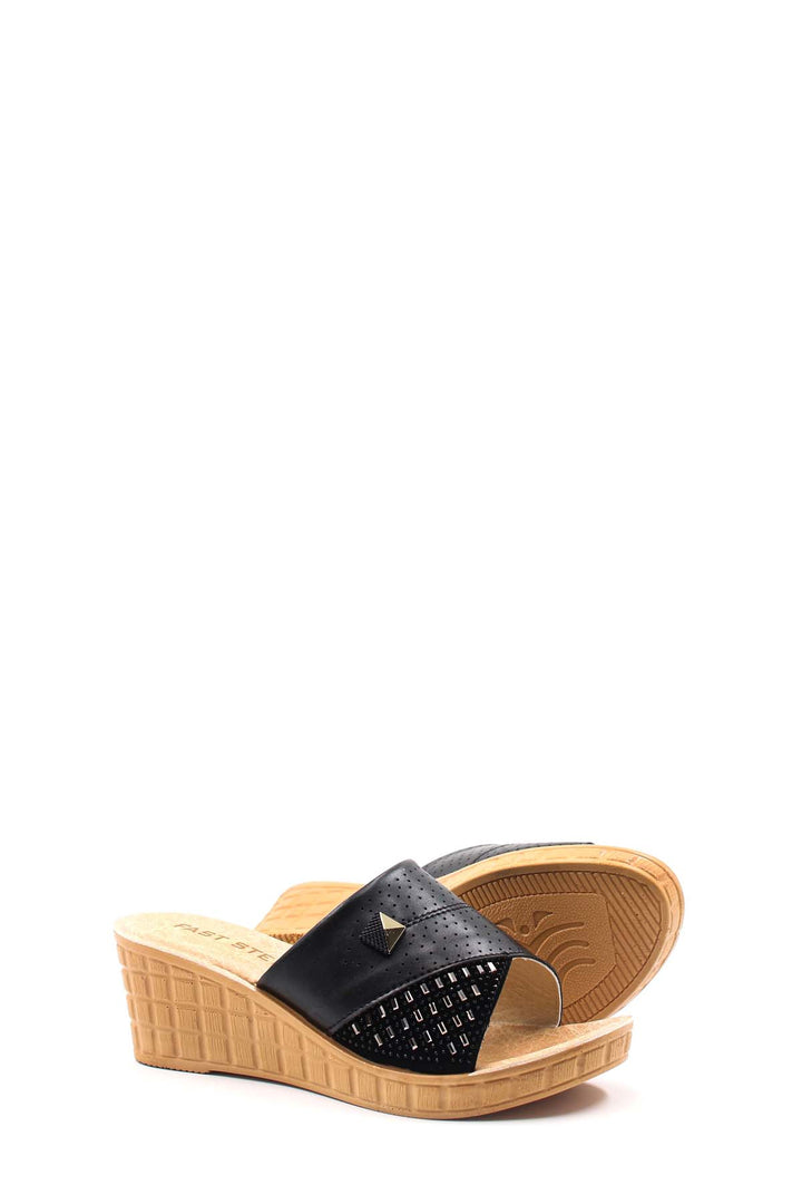 FST Woman Flat Slipper 158ZA650 Black - Oakland