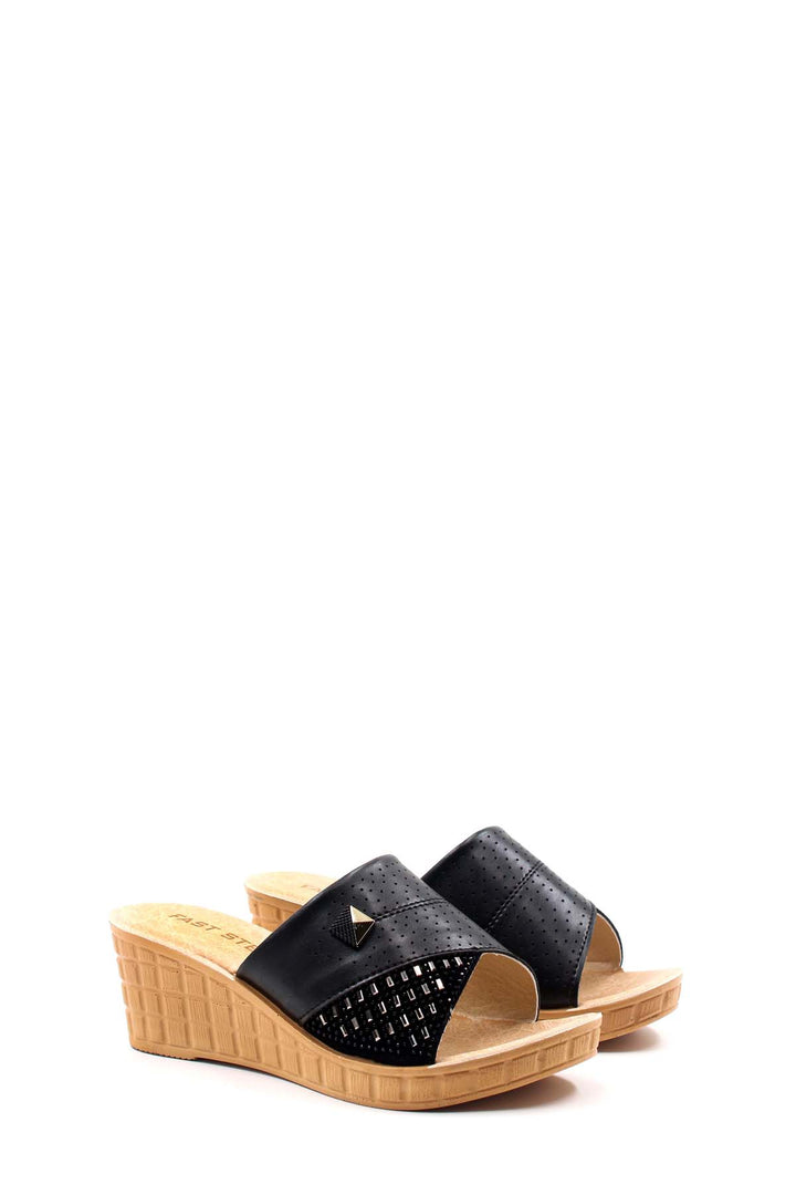 FST Woman Flat Slipper 158ZA650 Black - Oakland