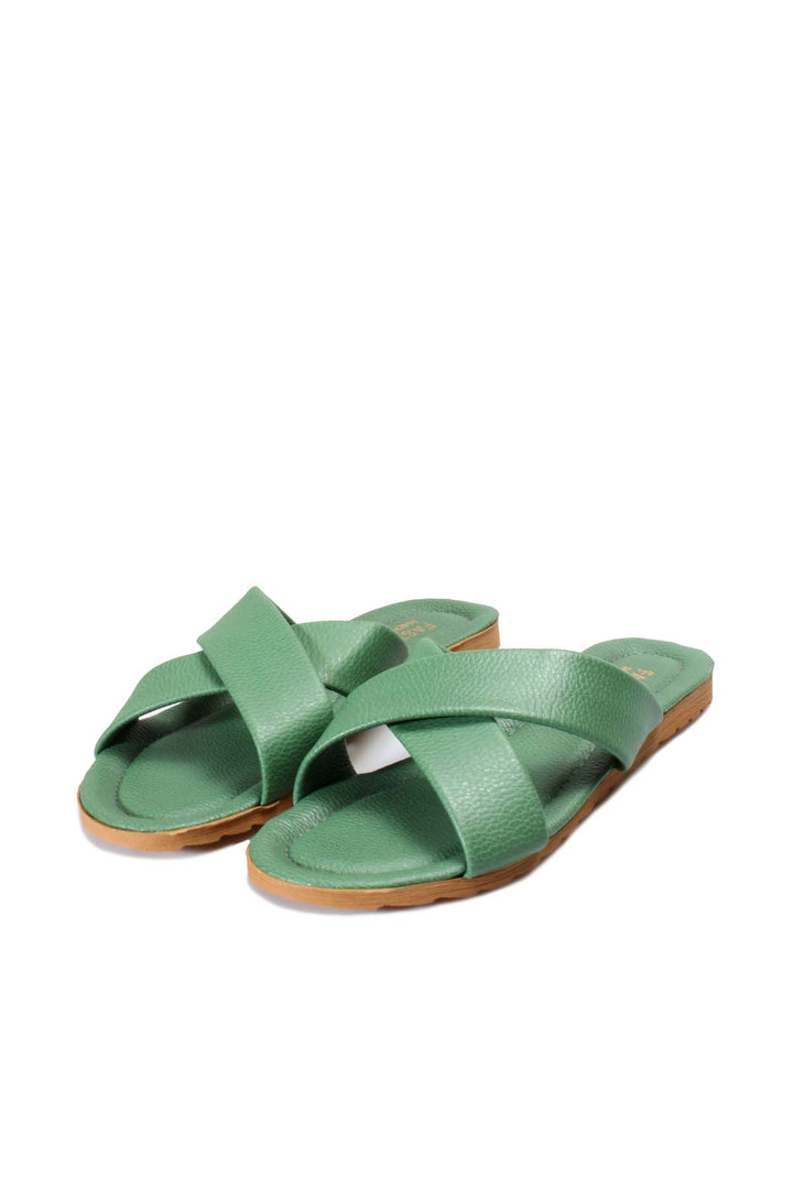 FST Woman Flat Slipper 935ZA111 GREEN - Braine-l’Alleud