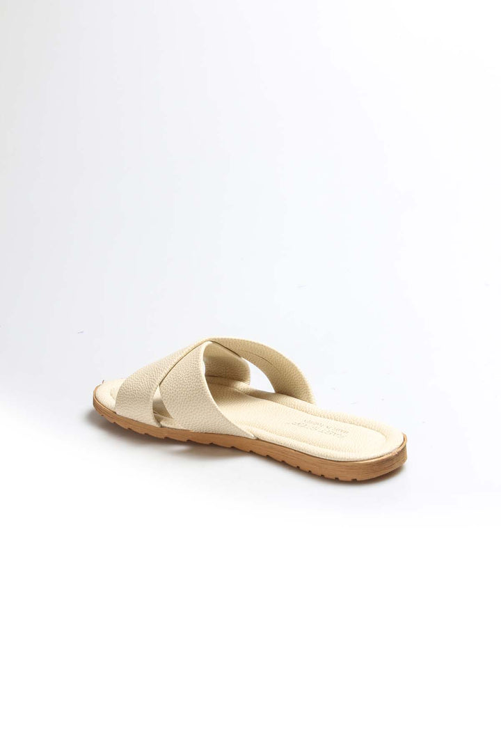 FST Woman Flat Slippers 935ZA111 Beige - Blackburn