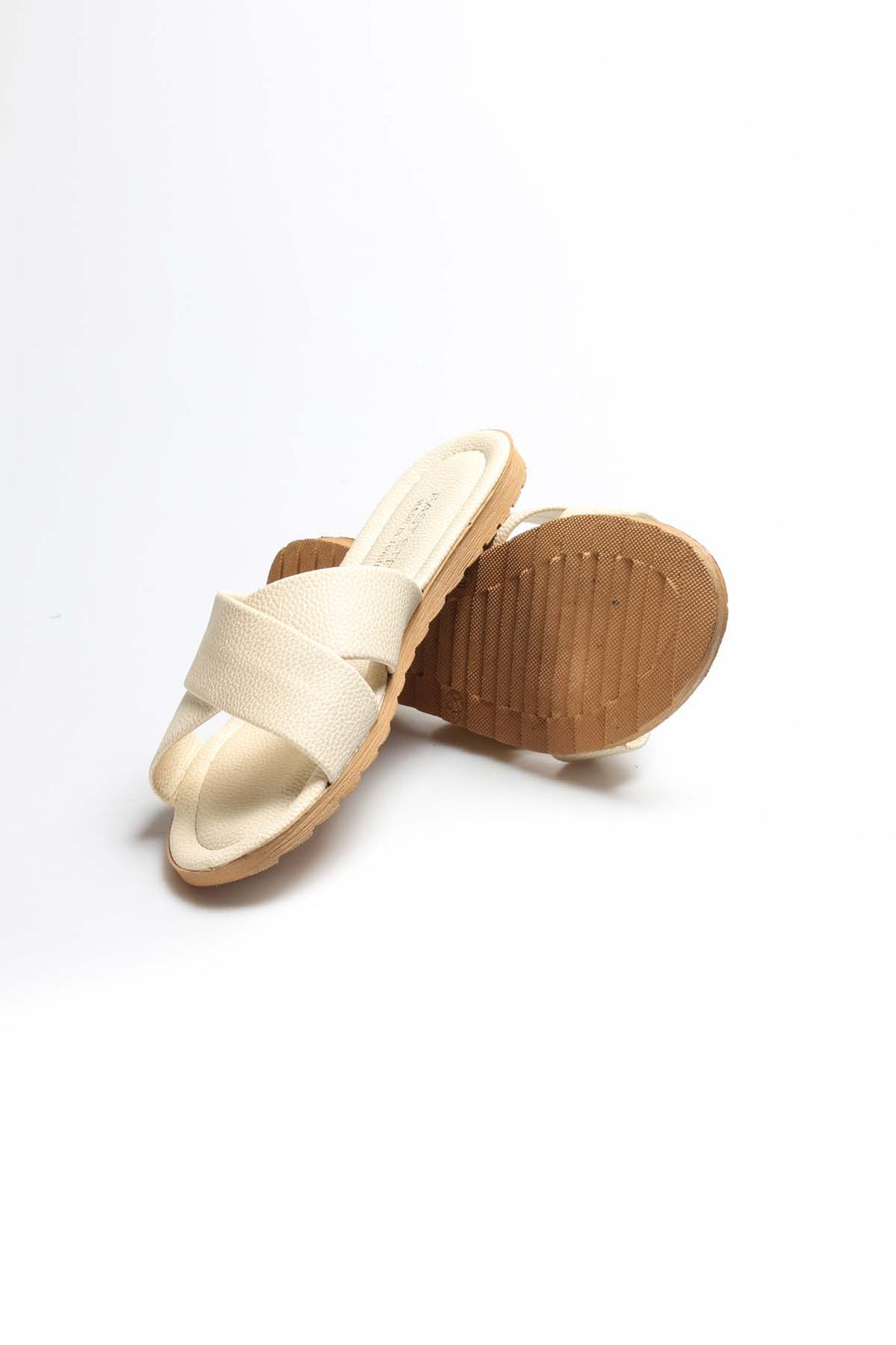 FST Woman Flat Slippers 935ZA111 Beige - Blackburn