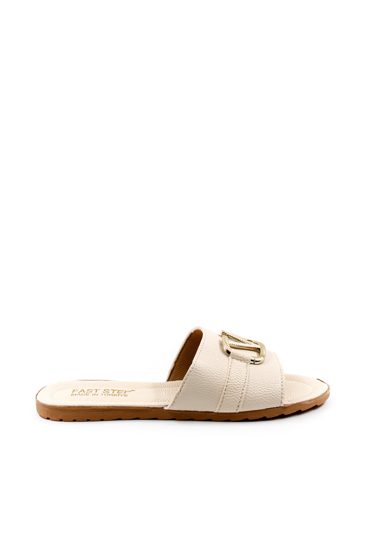 FST Woman Flat Slipper 935ZA120 Beige - Kalamáta