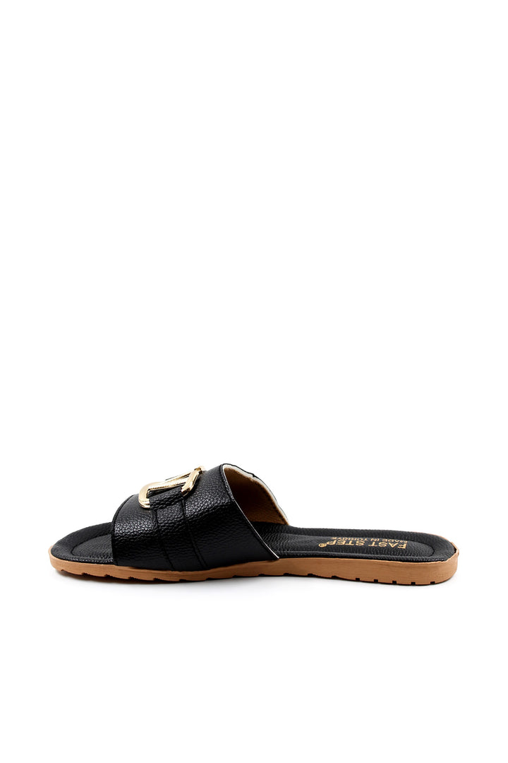 FST Woman Flat Slippers 935ZA120 Black - Hennef