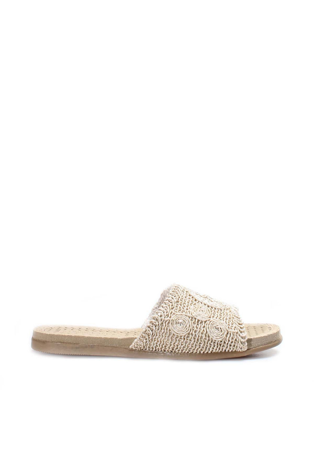 FST Woman Flat Slippers 935ZA370 Beige - Lakeland