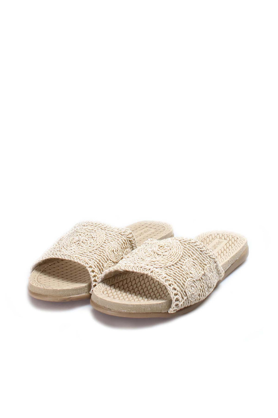 FST Woman Flat Slippers 935ZA370 Beige - Lakeland