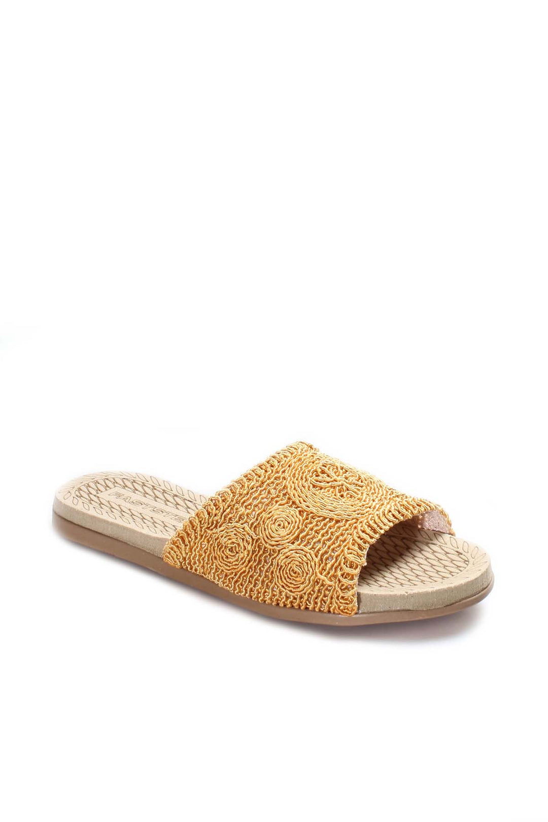 FST Woman Flat Slippers 935ZA370 Mustard - Keighley