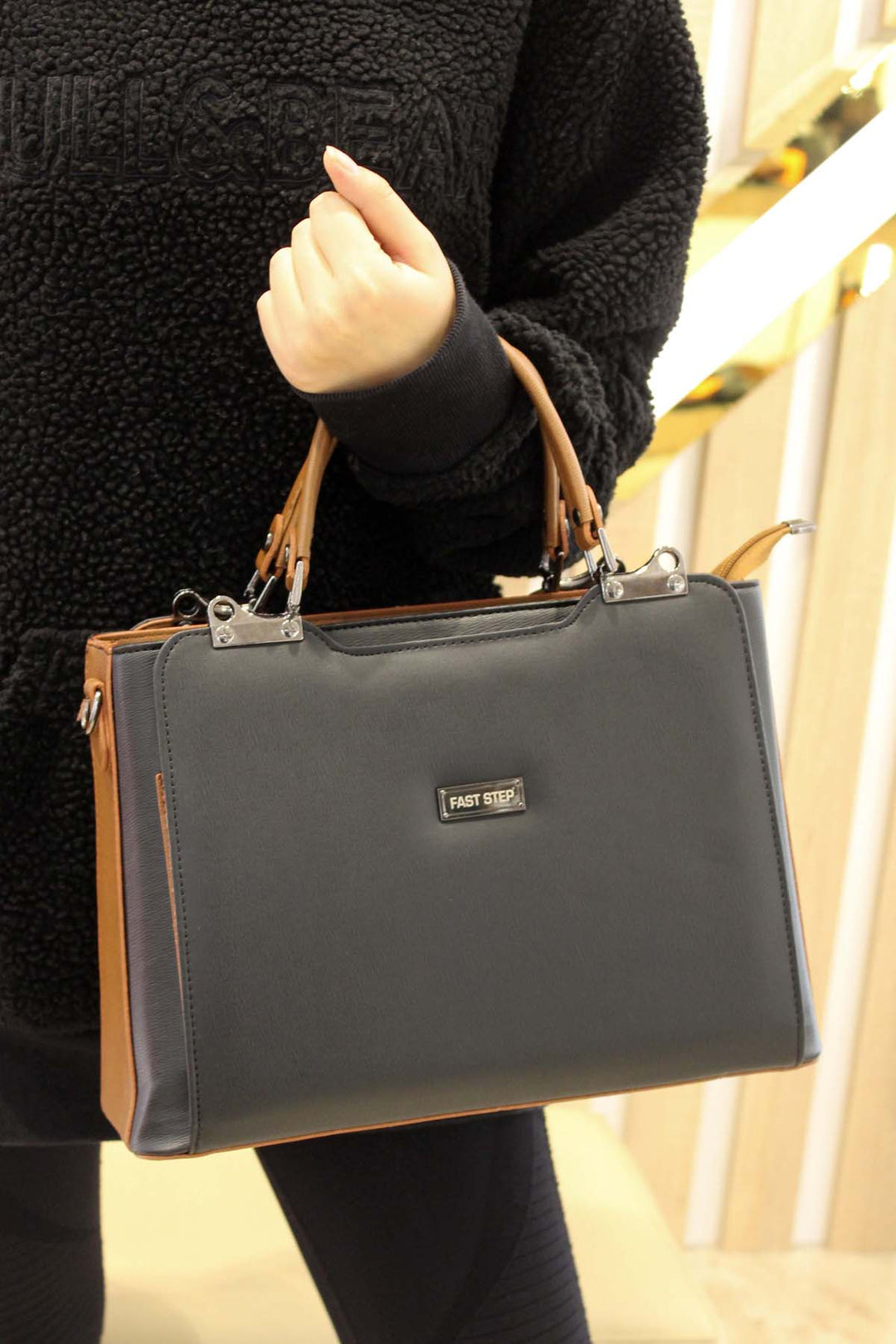 FST Woman Handbag 337CA952 Black Beige - Vaudreuil-Dorion