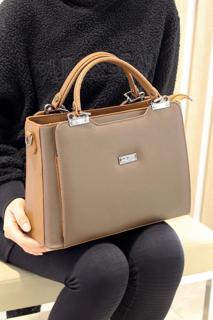 FST Woman Handbag 337CA952 Brown Beige - Sambir