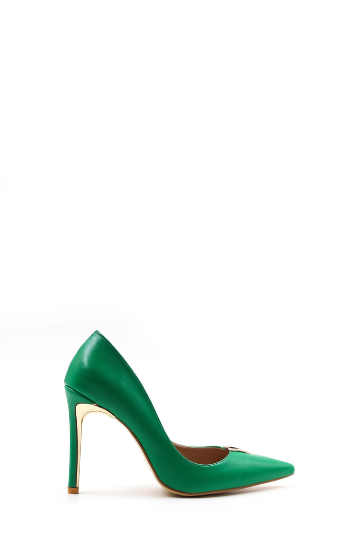 FST Woman Thin Heel Shoe 792ZA017-662 GREEN - Misterbianco