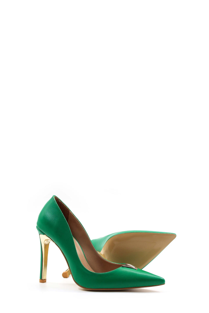 FST Woman Thin Heel Shoe 792ZA017-662 GREEN - Misterbianco