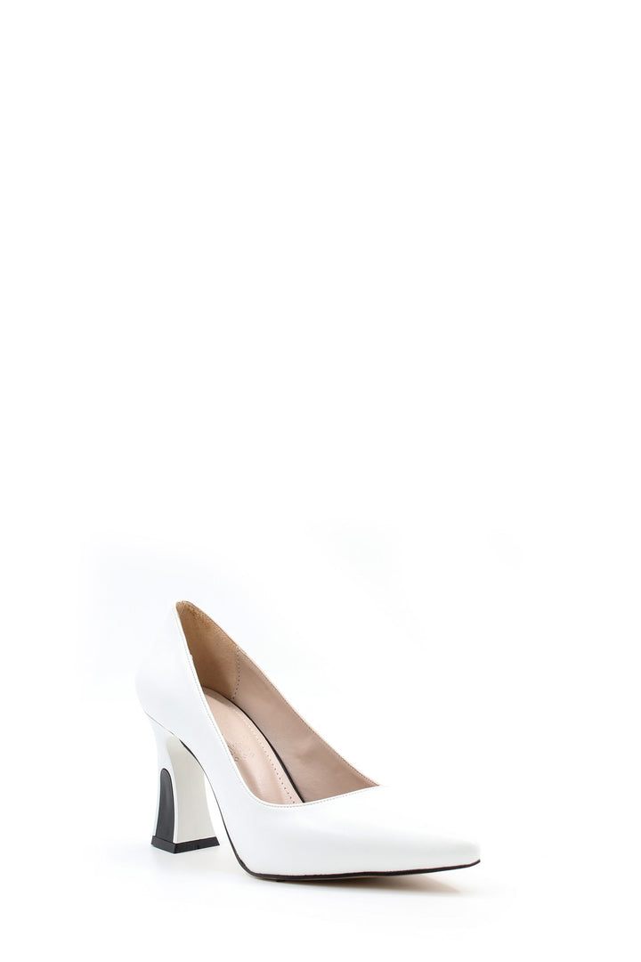 FST Woman Thin Heel Shoe 792ZA3910 White - Tarbes