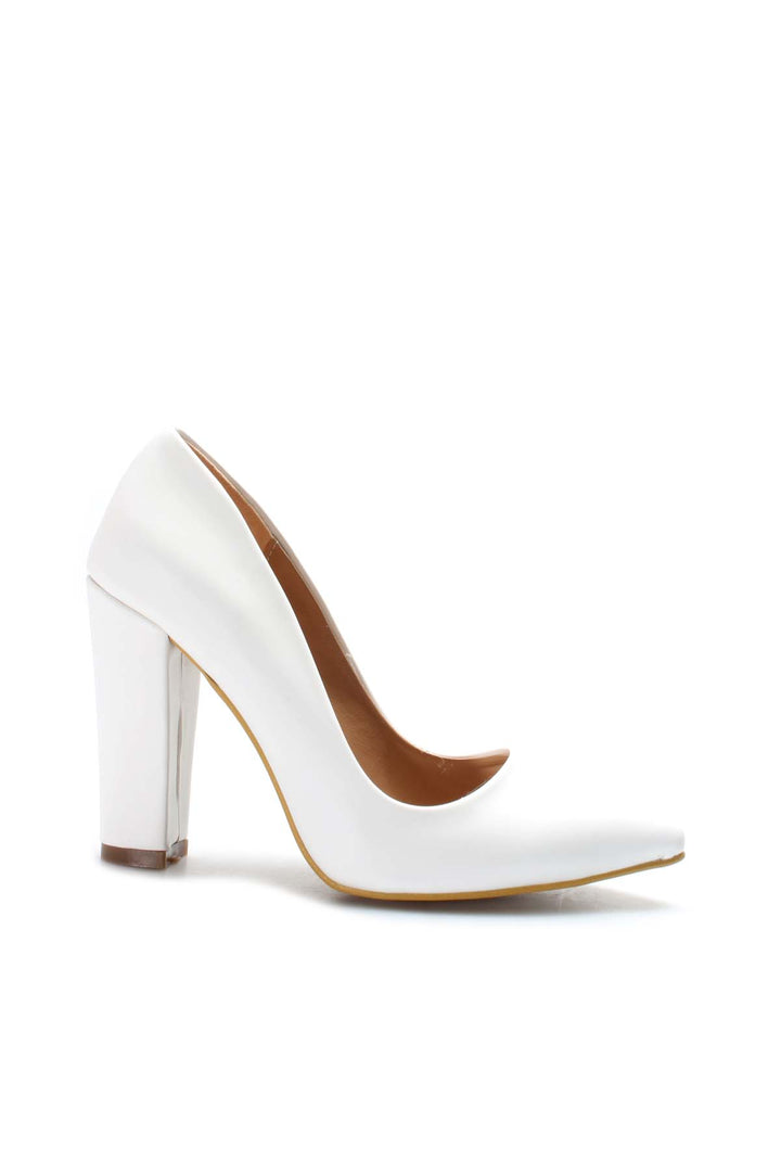 FST Woman Thick Heeled Shoe 610ZA1801 White - Sankt Augustin