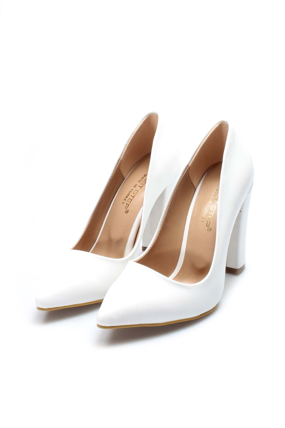 FST Woman Thick Heeled Shoe 610ZA1801 White - Sankt Augustin