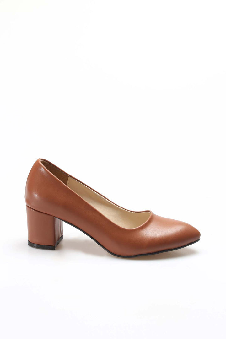 FST Woman Thick Heeled Shoe 961ZA559 Tan - Guaymas