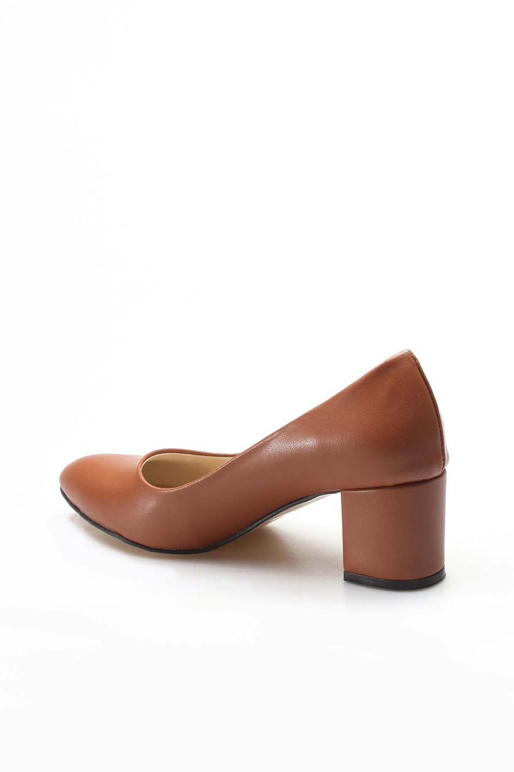 FST Woman Thick Heeled Shoe 961ZA559 Tan - Guaymas