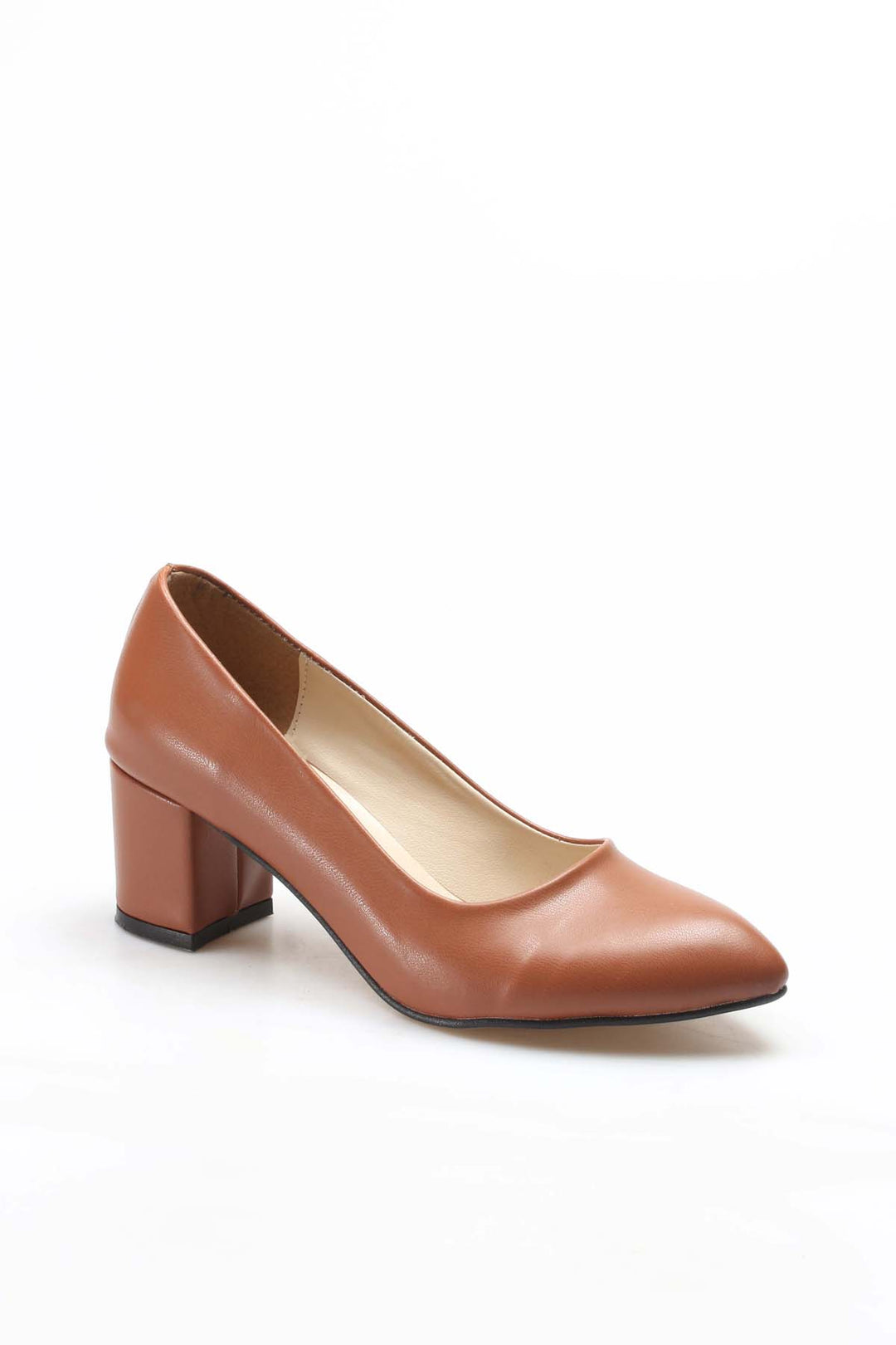 FST Woman Thick Heeled Shoe 961ZA559 Tan - Guaymas