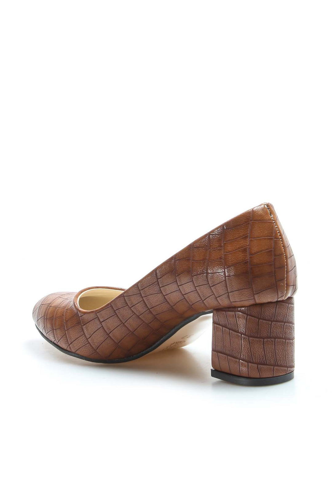 FST Woman Short Heeled Shoe 961ZA551 Tan Crocodile - Bitterfeld